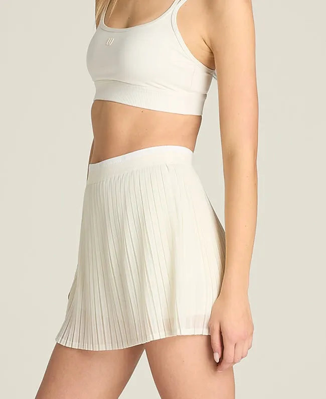 Limitless Pleated Mesh Skirt