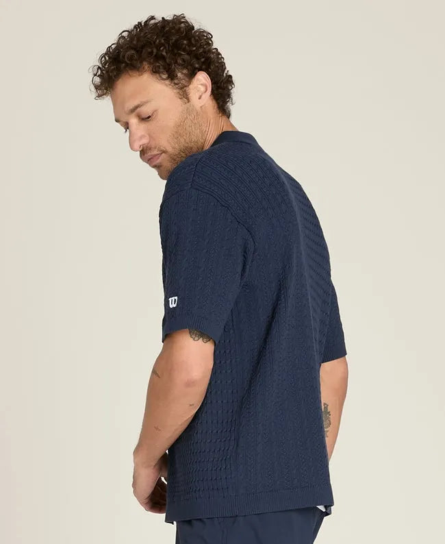 Cable Blocked Polo Shirt