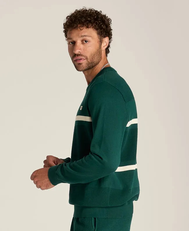 Lafayette Piqué Knit Crewneck Sweater