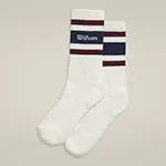 Crew Stripe Script Socks