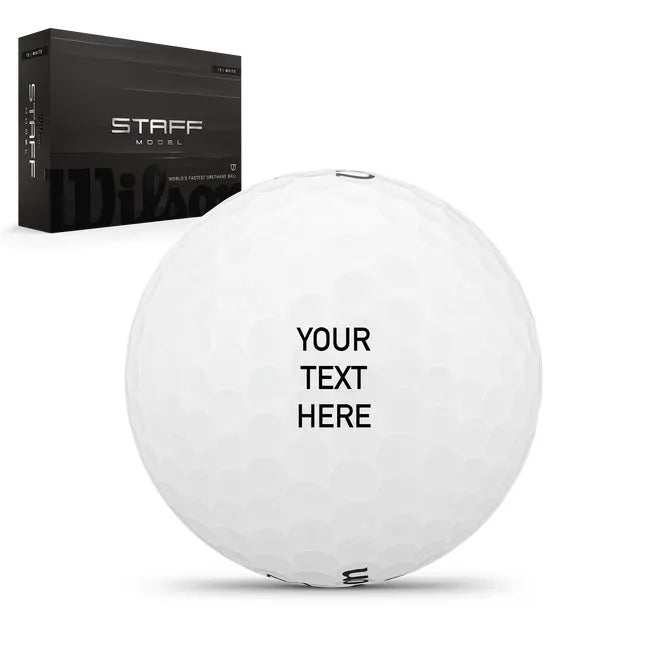 Staff Model Golf Balls Custom Text