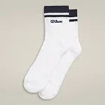 Quarter Top Stripe Logo Socks