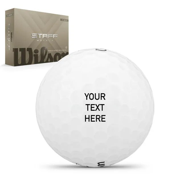 Staff Model X Golf Balls Custom Text