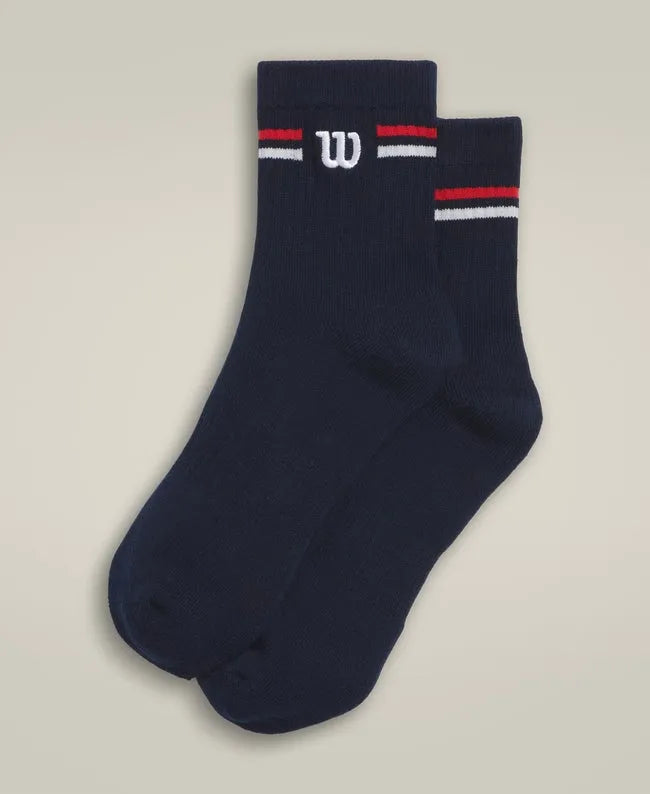 Quarter Top Logo Stripe Sock