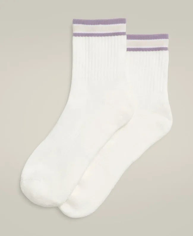 Quarter Top Stripe Socks