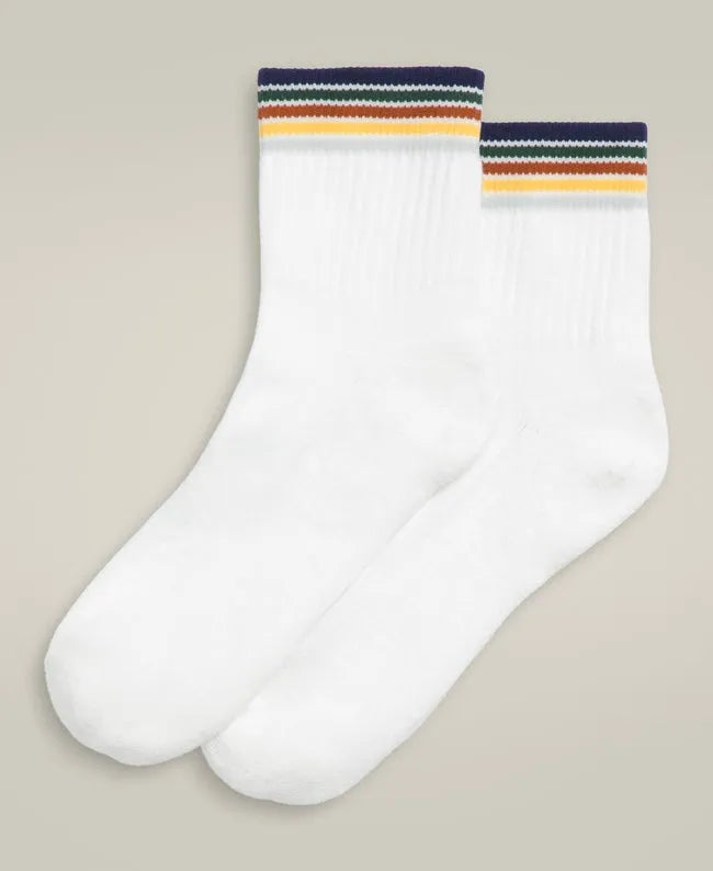 Quarter Top Stripe Socks