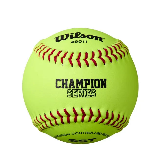 A9011 Collegiate Leather Polycore Softballs - Dozen