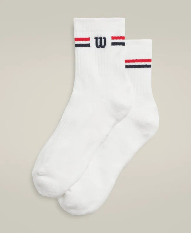 Quarter Top Logo Stripe Sock