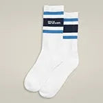 Crew Stripe Script Sock