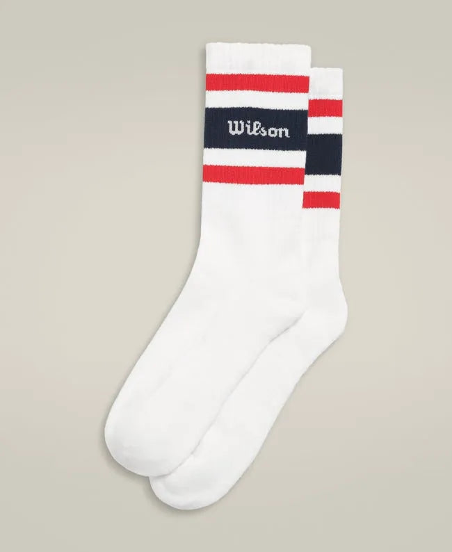 Crew Stripe Script Sock