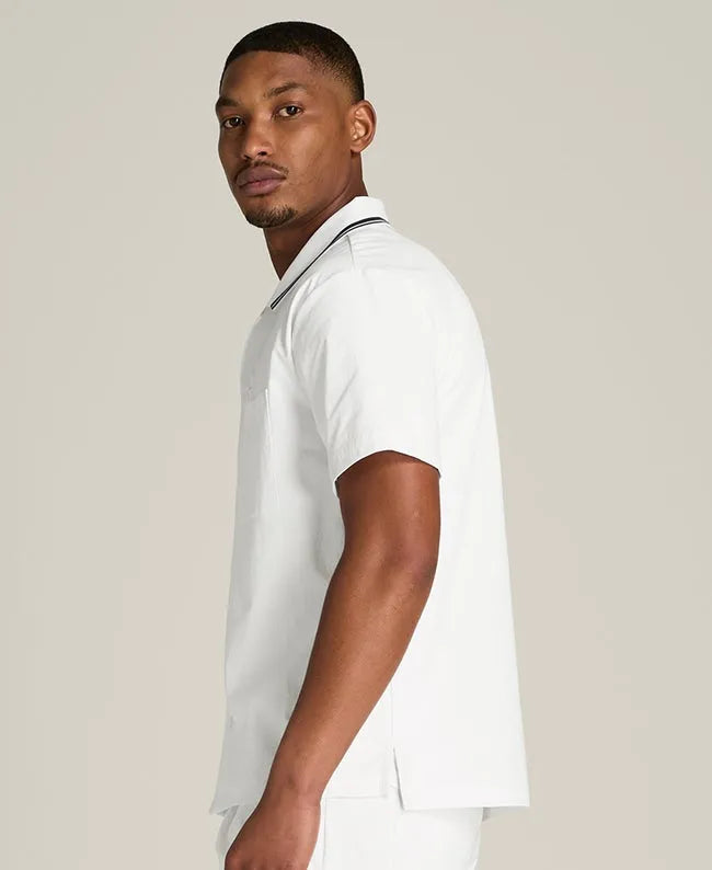 Camp Collar Snap-Front Shirt