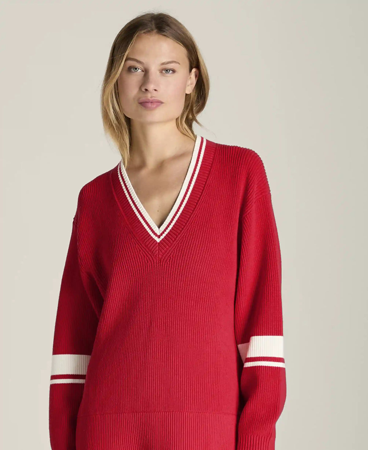 Varsity V-Neck Sweater