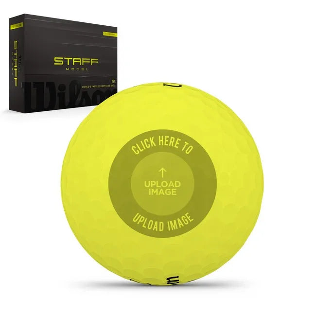 Staff Model Yellow Golf Balls Custom Logo