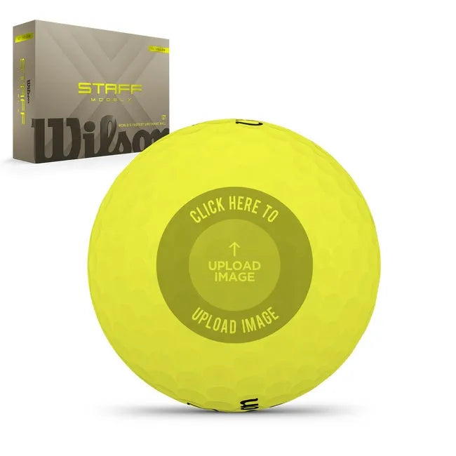 Staff Model X Yellow Golf Balls Custom Logo