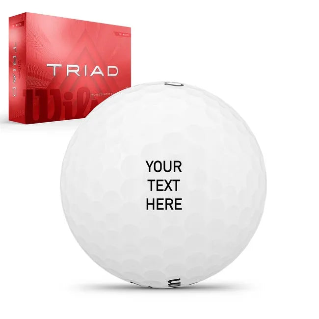 Triad Golf Balls Custom Text