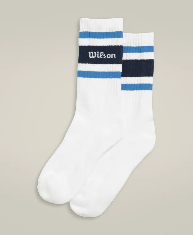 Crew Stripe Script Sock