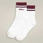 Quarter Top Stripe Logo Socks